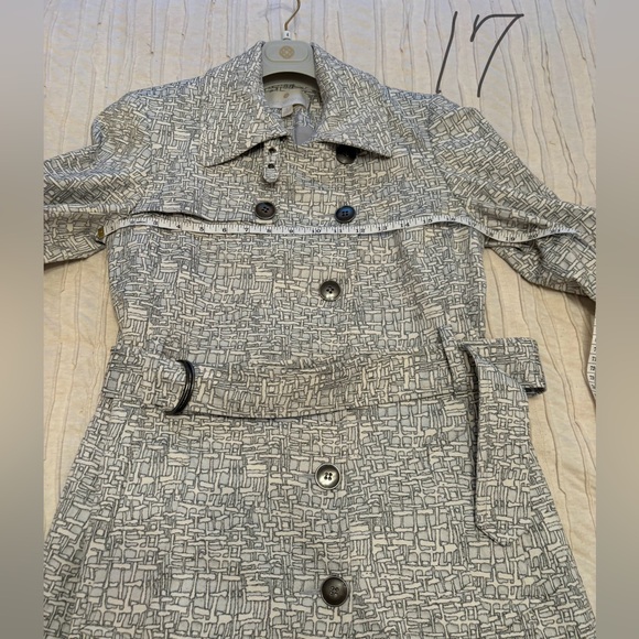 ETCETERA Trench Coat Gray Size 4 - Picture 7 of 11
